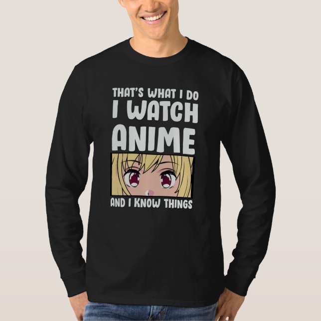 Camiseta Diseño de citas animadas | Veo a Anime (Anverso)