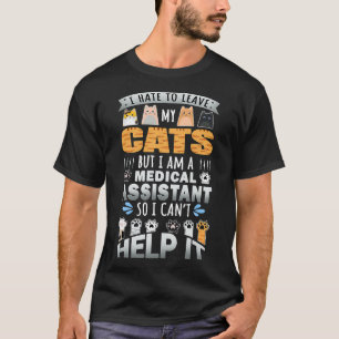 Camiseta Diseño de citas de Cat Lover Medical Assistant par