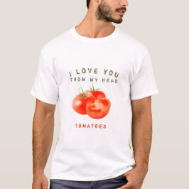 Camiseta Diseño de citas de tomate de cosecha -