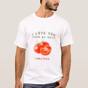Camiseta Diseño de citas de tomate de cosecha -