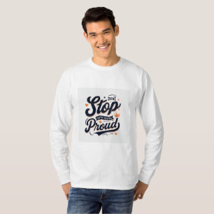 Camiseta Diseño de citas inspiradoras - "No te detengas has