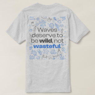 Camiseta Diseño de citas oceánicas y arte de líneas marinas