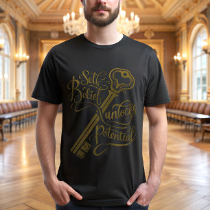 Camiseta Diseño de clave inspiradora   Autoconfianza