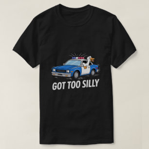 Camiseta Diseño de coche de policía de ganso divertido – Me