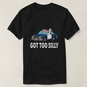 Camiseta Diseño de coche de policía de ganso divertido – Se