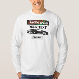 Camiseta Diseño de Coche de Velocidad de Carreras – Perform