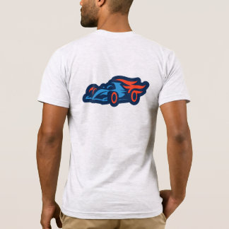 Camiseta diseño de coche deportivo moderno