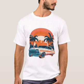 Camiseta Diseño de coches de época