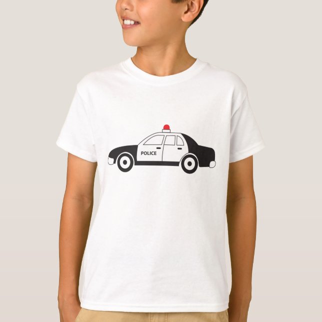 Camiseta Diseño de coches de policía de juguete (Anverso)