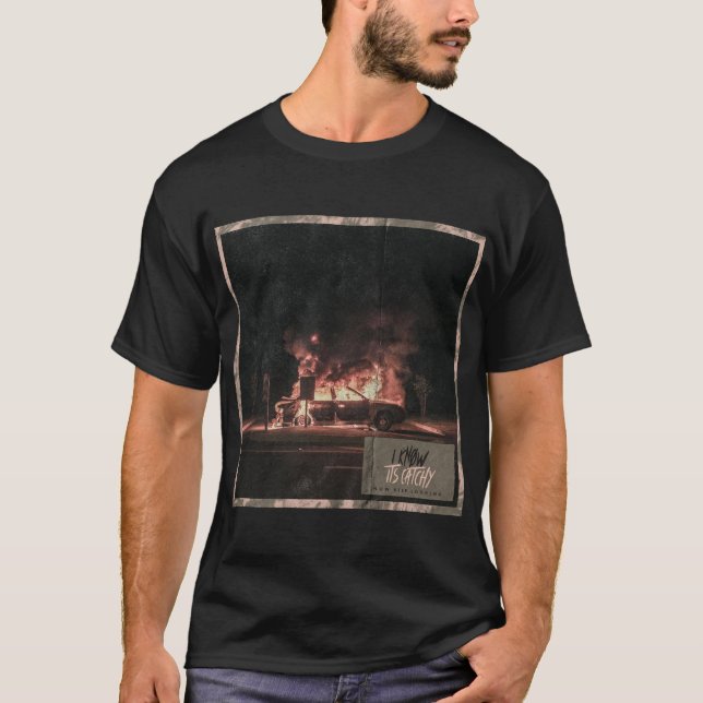 Camiseta diseño de coches pegadizo de quemado estético (Anverso)
