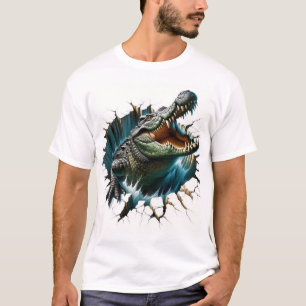 Camiseta Diseño de cocodrilos 3D - Repticio Realista