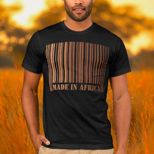 Camiseta Diseño de código de barras Melanin hecho orgullosa