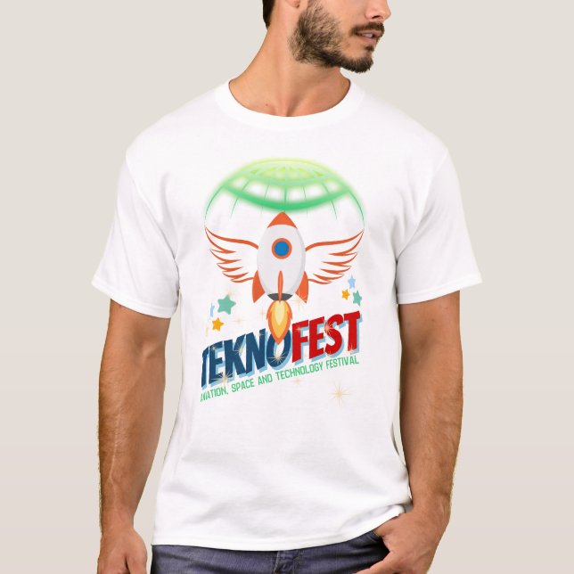Camiseta Diseño de cohetes TEKNOFEST - Aviación y tecnologí (Anverso)