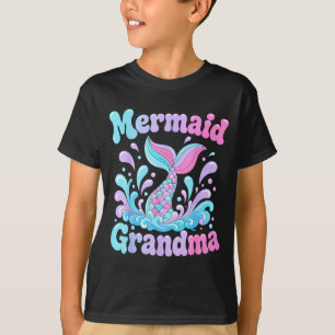 Camiseta Diseño de cola de sirena juguetona con salpicadura