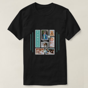 Camiseta Diseño de Collage de fotos de la familia personali