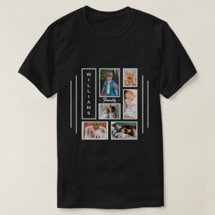 Camiseta Diseño de Collage de fotos personalizado masculino