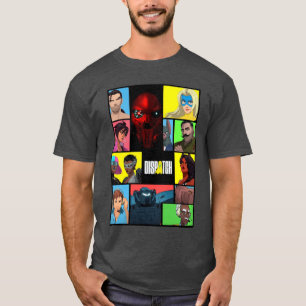 Camiseta Diseño de collage de videojuegos de Dispatch famil