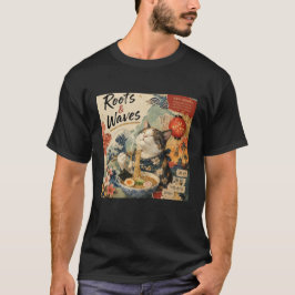 Camiseta Diseño de Collage Roots & Waves Gato AAPI