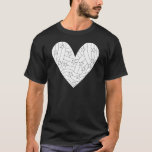 Camiseta Diseño de colorantes cardíacos<br><div class="desc">Diviértase coloreando este hermoso diseño cardíaco</div>