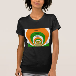 Camiseta Diseño de colores de la bandera nacional de la Ind