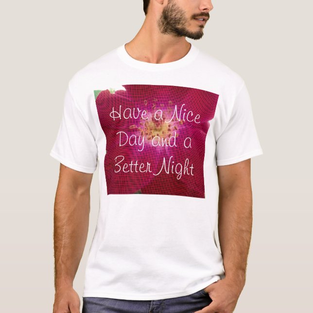 Camiseta Diseño de colores de Petales Rojos Coloridos (Anverso)