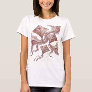 CAMISETA DISEÑO DE COMETA 3D CON EFECTO DE MÁRMOL Y ACENTOS