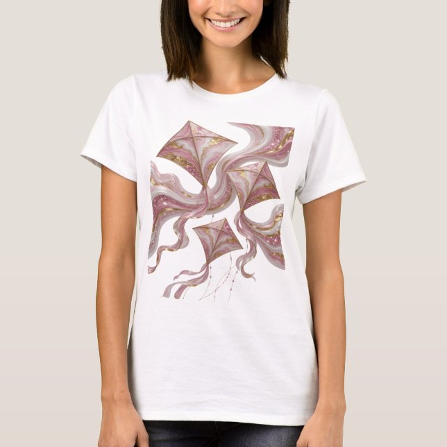 CAMISETA DISEÑO DE COMETA 3D CON EFECTO DE MÁRMOL Y ACENTOS (Anverso)