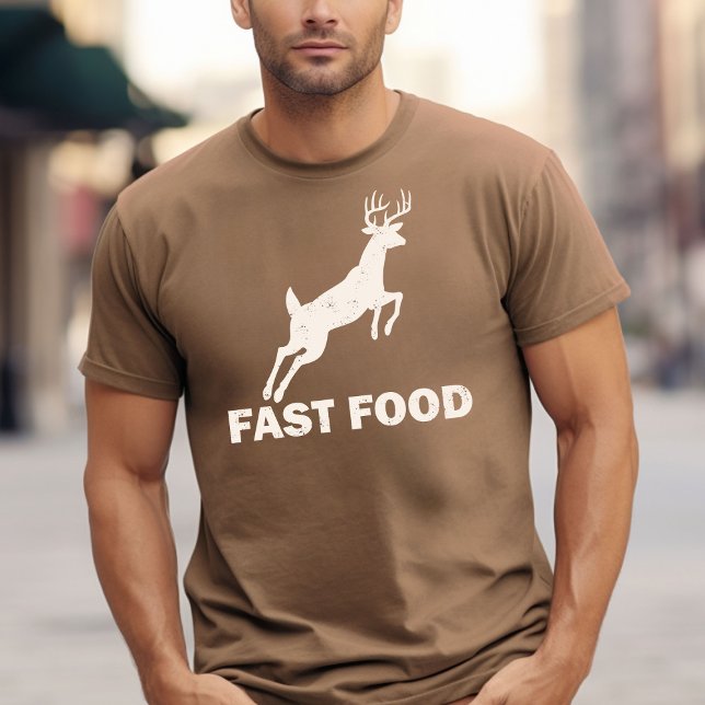Camiseta Diseño de Comida Rápida con Imagen de un Ciervo (Subido por el creador)