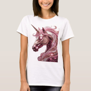 Camiseta Diseño de comillas UNICORNIO plateado elegante