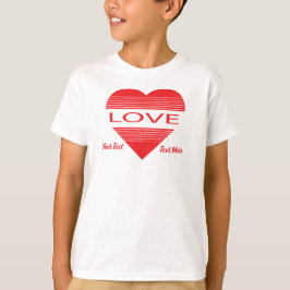 Camiseta Diseño de concepto de amor y romance con elementos