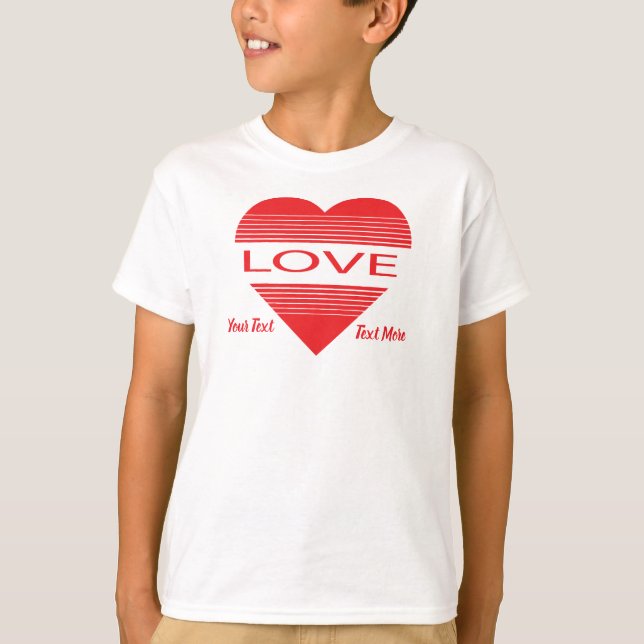 Camiseta Diseño de concepto de amor y romance con elementos (Anverso)