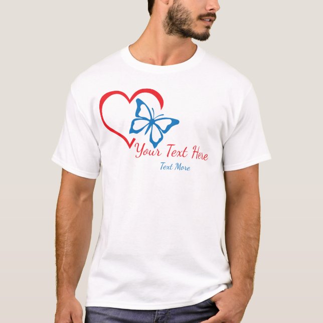 Camiseta Diseño de concepto de amor y romance con elementos (Anverso)
