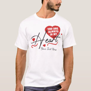 Camiseta Diseño de concepto de amor y romance con elementos