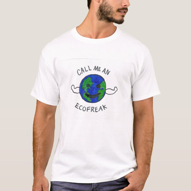Camiseta Diseño de conciencia ambiental (EcoFreak) (Anverso)