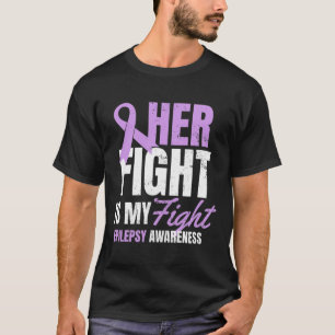 Camiseta Diseño de Conciencia de Epilepsia Su Lucha Mi Rega