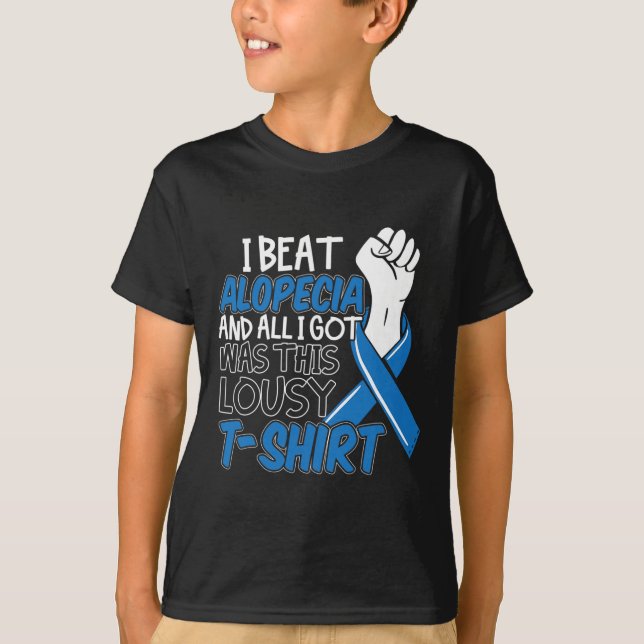 Camiseta Diseño de conciencia de la alopecia para un pacien (Anverso)
