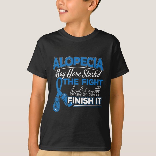 Camiseta Diseño de conciencia de la alopecia para un partid (Anverso)