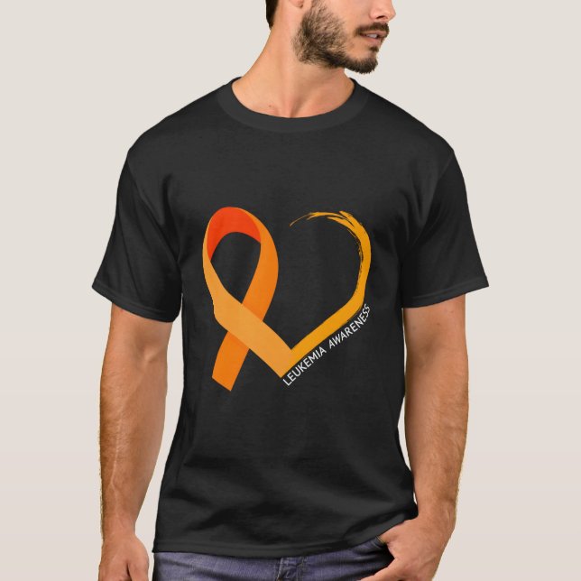 Camiseta Diseño de conciencia de leucemia con cinta de Nara (Anverso)