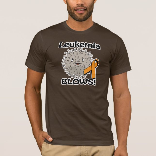 Camiseta Diseño de conciencia de leucemia soplado (Anverso)