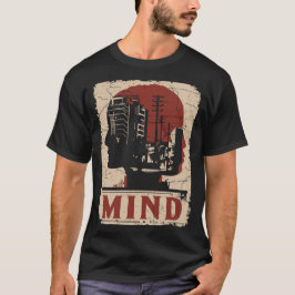 Camiseta Diseño de conciencia de meditación mental urbana