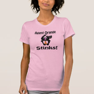 Camiseta Diseño de Conciencia de Mofeta que Apesta a Naranj