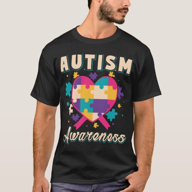 Camiseta Diseño de conciencia del autismo especial para la  (Anverso)
