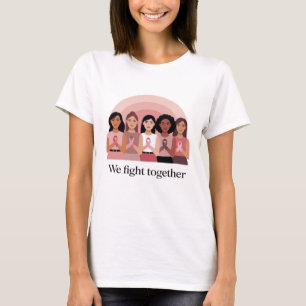 Camiseta Diseño de Conciencia del Cáncer de Mama 'Luchamos