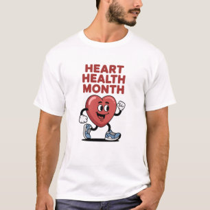Camiseta Diseño de Conciencia del Mes de Salud Cardíaca