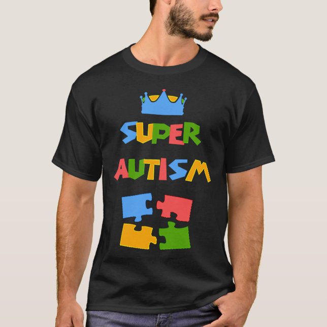 Camiseta Diseño de conciencia sobre el autismo superautista (Anverso)