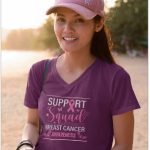 Camiseta Diseño de Conciencia sobre el Cáncer de Mama