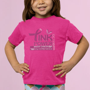 Camiseta Diseño de conciencia sobre el cáncer de mama a tra