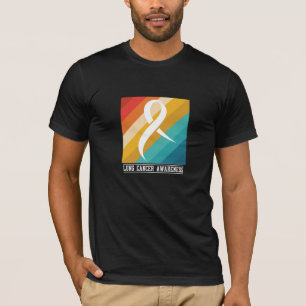 Camiseta Diseño de conciencia sobre el cáncer de pulmón
