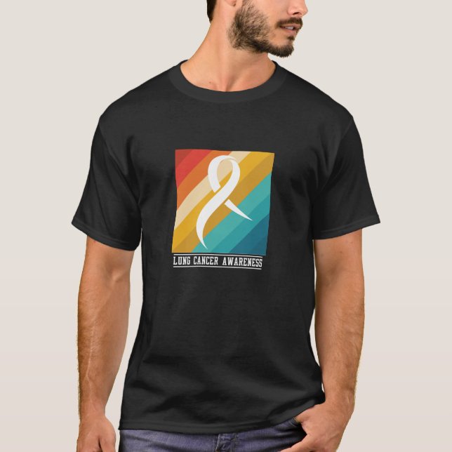 Camiseta Diseño de conciencia sobre el cáncer de pulmón (Anverso)