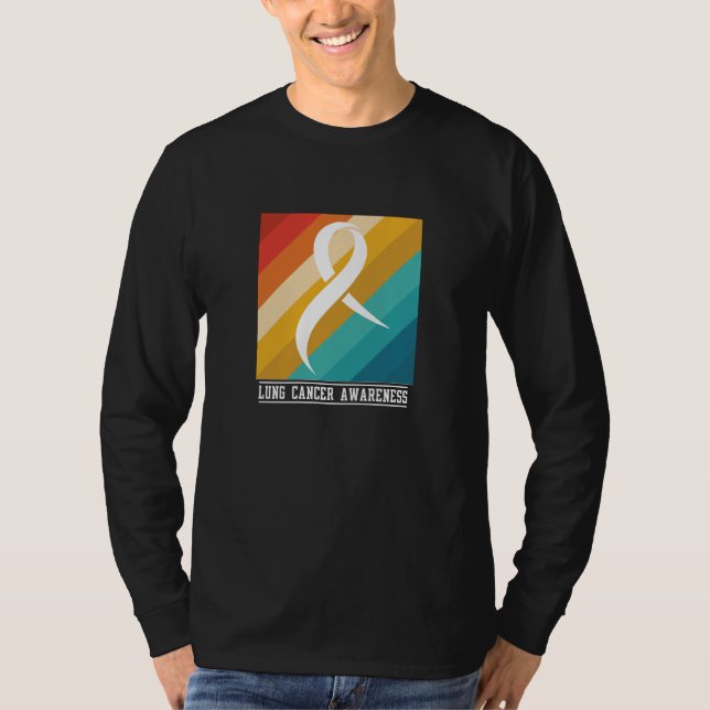 Camiseta Diseño de conciencia sobre el cáncer de pulmón (Anverso)